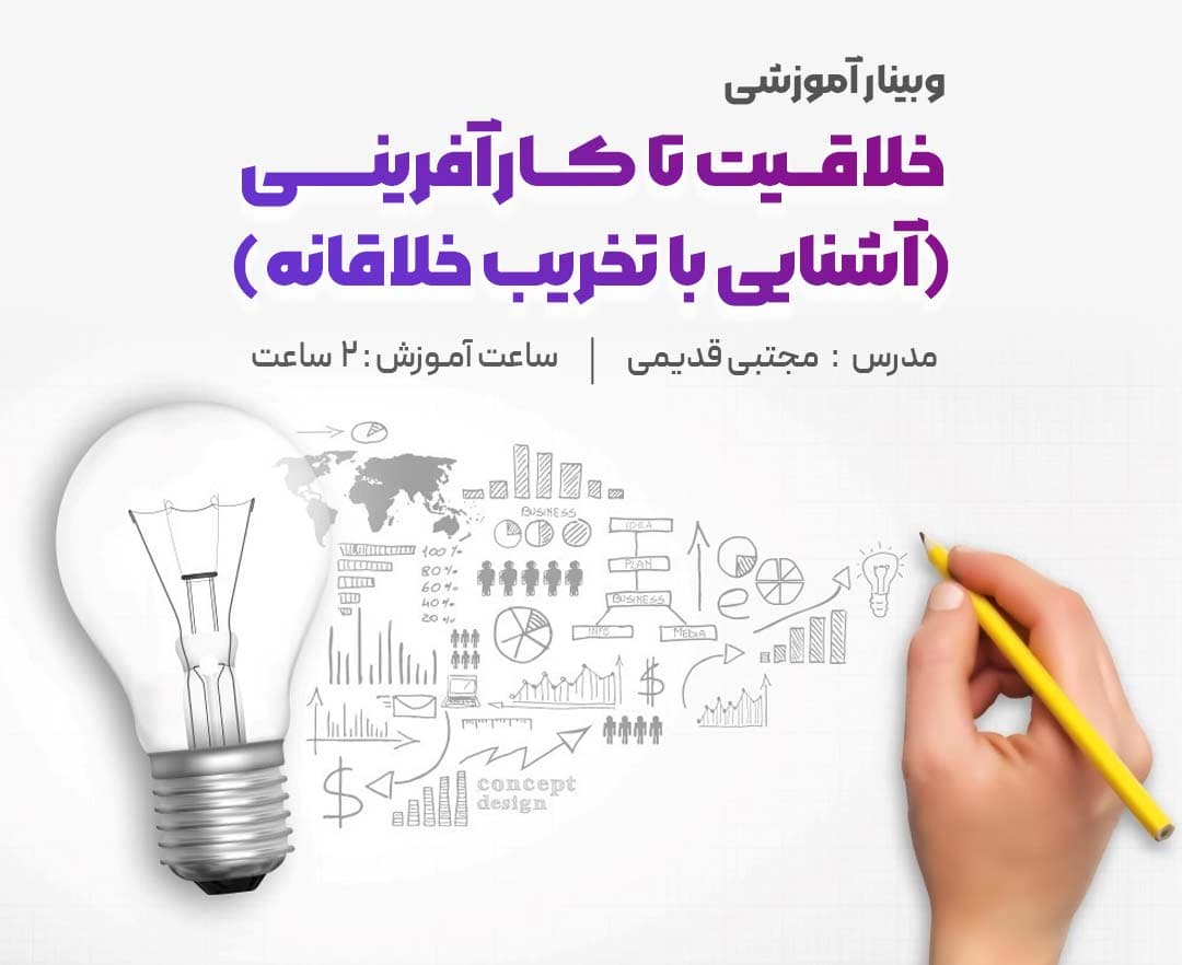 خلاقیت تا کار آفرینی (آشنایی با تخریب خلاقانه) - وبینار در ابر آروند